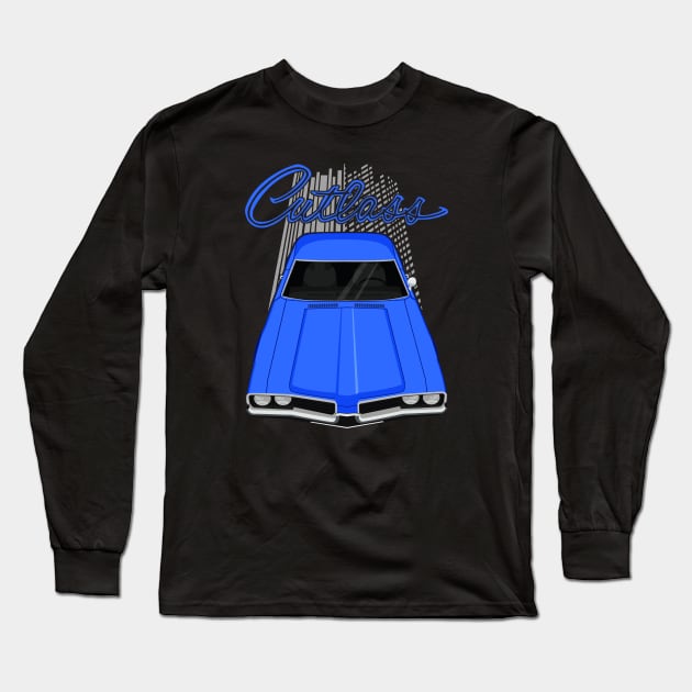 Oldsmobile Cutlass 1969 - blue Long Sleeve T-Shirt by V8social